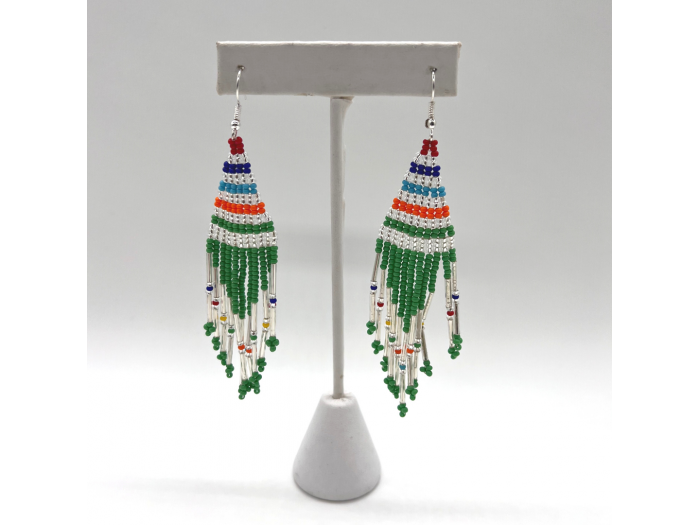 Rainbow Tassel Earrings